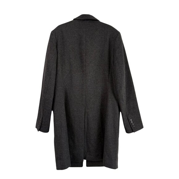 J Crew Wool Cashmere Ludlow Gray Long Line Top Coat Mens Size 42 Regular - Picture 6 of 7